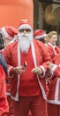 Santa Claus men with mobile phone