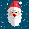 Santa Claus and Merry Chrismas Royalty Free Stock Photo