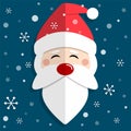 Santa Claus and Merry Chrismas Royalty Free Stock Photo