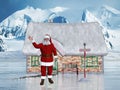 Santa Claus, North Pole, Workshop, Christmas Royalty Free Stock Photo