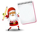 Santa Claus Notepad List