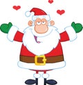 Santa Claus With Open Arms Wanting A Hug