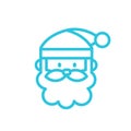 Santa Claus outline icon Royalty Free Stock Photo