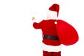 santa claus painting on white wall Royalty Free Stock Photo