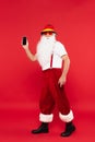 Santa claus in panama and sunglasses Royalty Free Stock Photo