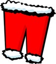 santa claus pants vector illustration