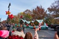 Santa Claus Parade float at Thanksgiving Parade in Manhattan. Thanksgiving