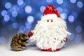 Santa Claus with pine cone