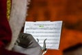 Santa Claus Playing Music Royalty Free Stock Photo