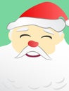 Santa Claus portrait with copy space on beard Royalty Free Stock Photo