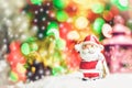 Santa Claus presents a happy holiday atmosphere. Royalty Free Stock Photo