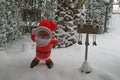 Santa on the snow Royalty Free Stock Photo