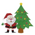 Santa claus recycled papercraft. Royalty Free Stock Photo
