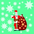 Santa claus in red clothing