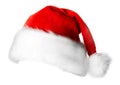 Santa Claus red hat isolated Royalty Free Stock Photo