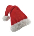 Santa Claus Red Hat Isolated On White Royalty Free Stock Photo