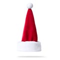 Santa Claus red hat isolated on white background. File contains a path to isolation. Royalty Free Stock Photo