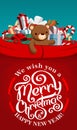 Santa Claus red sack Royalty Free Stock Photo