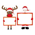 Santa Claus and reindeer Royalty Free Stock Photo