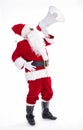 Santa Claus shouting using megaphone