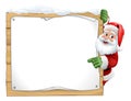 Santa Claus Sign Christmas Cartoon