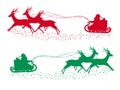 Santa claus silhouette illustration