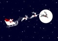 Santa Claus sleigh Royalty Free Stock Photo