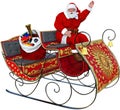 Santa Claus Sleigh, Toys, Isolated Royalty Free Stock Photo