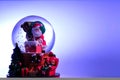 Santa Claus snow globe Royalty Free Stock Photo