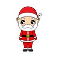 santa claus standing - Cute Christmas santa vector clipart