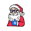 SANTA CLAUS IN SUNGLASSES LIKE SIGN