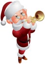 Santa Claus Trumpeter Christmas Musician