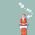 Santa claus vector cute haracter merry christmas