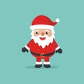 Santa Claus Vector illustration, Cute, lovely, simple, modern and trendy with flat Design Royalty Free Stock Photo