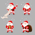 santa claus vector set