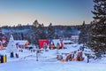 Santa Claus` Village, Val-David, Quebec, Canada - January 1, 2017