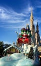 Santa Claus at Walt Disney World Christmas parade Royalty Free Stock Photo