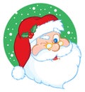 Santa claus winking classic Royalty Free Stock Photo