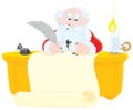 Santa Claus writes