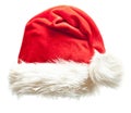 Santa Claus xmas red hat isolated Royalty Free Stock Photo