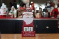 Santa clause countdown to Christmas 1 day until Christmas