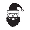 santa clause face. Vector illustration decorative design Royalty Free Stock Photo