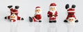 Santa Clause figurine isolated Royalty Free Stock Photo