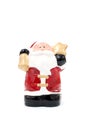 Santa Clause model figure toy on white background