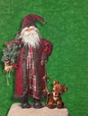 Santa Clause and Rudolf the Red-nosed reindeer Royalty Free Stock Photo