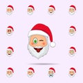 Santa Clause in tease emoji icon. Santa claus Emoji icons universal set for web and mobile