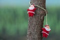 Santa Clause on the tree Royalty Free Stock Photo