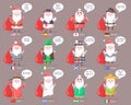 Santa Clauses from Countries All Over World