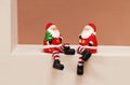 Santa Clauses toys Royalty Free Stock Photo