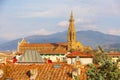 Santa Croce aerial view, Florence, Italy Royalty Free Stock Photo